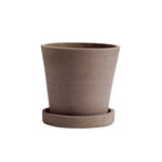 Hay Flowerpot ruukku ja lautanen, S, terrakotta