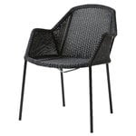 Patio chairs, Breeze dining chair, stackable, black, Black
