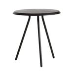 Tables d’appoint et bouts de canapé, Table d’appoint Soround 45 cm, frêne peint en noir, Noir