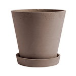 Hay Flowerpot ruukku ja lautanen, XL, terrakotta