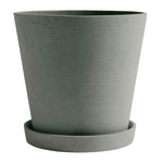 Hay Flowerpot ruukku ja lautanen, XXL, vihreä