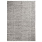 Wool rugs, Moiré Kelim rug, 140 x 200 cm, grey, Gray