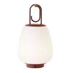 Christmas décor, Lucca SC51 table lamp, opal - maroon, Brown