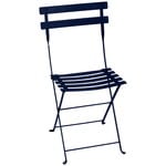 Patio chairs, Bistro Metal chair, deep blue, Blue