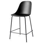 Audo Copenhagen Sedia da bar Harbour 63 cm, nero - acciaio nero