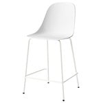 Bar stools & chairs, Harbour counter side chair 63 cm, white - light grey steel, Gray