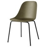 Harbour dining side chair, olive - black steel Harbour dining side chair, olive - black steel