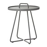 Patio tables, On-the-move table, small, light grey, Gray