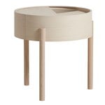 Side & end tables, Arc side table, white pigmented ash, Natural