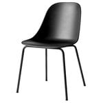 Harbour dining side chair, black - black steel