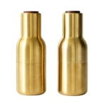 Audo Copenhagen Bottle Grinder, 2 pcs, brushed brass - walnut