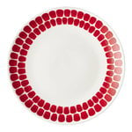 Plates, 24h Tuokio plate 26 cm, red, White