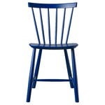 Dining chairs, J46 chair, dark blue, Blue