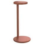 Table lamps, Oblique table lamp, 2700K, rust, Red