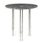 Tables basses, Table basse IOI, 50 cm, chrome - marbre gris, Gris