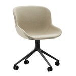 Bürostühle, Hyg Stuhl mit 4 Rollen, drehbar, Schwarz – Main Line Flax 20, Schwarz