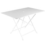 Patio tables, Bistro table, 117 x 77 cm, cotton white, White