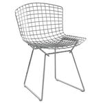 Dining chairs, Bertoia chair, chrome, Silver