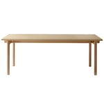 Dining tables, Basic table, rectangle, oak, Natural