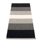 Plastic rugs, Kim rug, 70 x 160 cm, black, Black