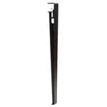 Dining tables, Table and desk leg 75 cm, 1 piece, graphite black, Black