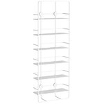 Woud Coupé wall shelf, vertical, white