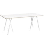 Tavoli da pranzo, Tavolo Loop Stand 180 cm, bianco, Bianco