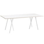 Tavoli da pranzo, Tavolo Loop Stand 200 cm, bianco, Bianco