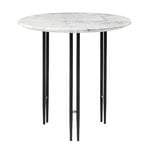 Tavolino IOI, 50 cm, nero - marmo bianco