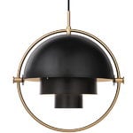 Multi-Lite pendant, brass - charcoal black