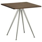 HAY Pyramid café table 21, 70 x 70 cm, beige - smoked oak