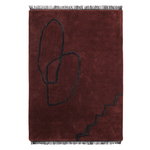 Desert tufted rug 140 x 200 cm, red brown Desert tufted rug 140 x 200 cm, red brown