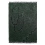 Desert tufted rug 140 x 200 cm, dark green Desert tufted rug 140 x 200 cm, dark green