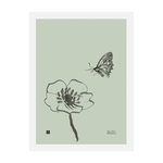 Teemu Järvi Illustrations Butterfly poster 30 x 40 cm, spring green