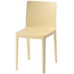 Dining chairs, Élémentaire chair, light yellow, Yellow