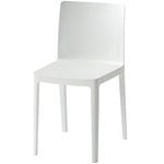 Chaises de salle à manger, Chaise Élémentaire, blanc crème, Blanc
