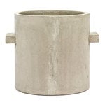 Vasi per esterni, Vaso in cemento, 27 cm, grigio, Grigio