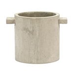 Vasi per esterni, Vaso in cemento, 15 cm, grigio, Grigio