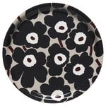 Pieni Unikko tarjotin, beige-t.harmaa-ruskea Pieni Unikko tarjotin, beige-t.harmaa-ruskea