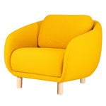 Bobo Wool lounge chair, saffron - birch Bobo Wool lounge chair, saffron - birch