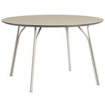 Tree dining table, round 120 cm, beige