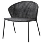 Lean lounge chair, black