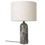 Gravity table lamp, large, grey marble