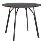 Dining tables, Tree dining table, round 90 cm, black, Black