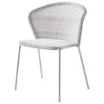 Patio chairs, Lean chair, white-grey , Grey