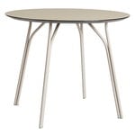 Dining tables, Tree dining table, round 90 cm, beige, Beige