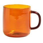 HAY Glass mug, amber