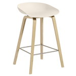 About A Stool AAS32, 65 cm, soaped oak - cream white