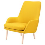 Hakola Day Wool lounge chair, saffron - birch