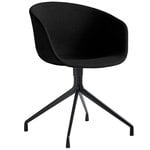 Chaises de bureau, Chaise About A Chair AAC21, Steelcut 190 - noir, Noir